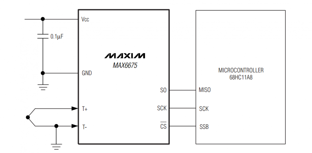MAX6675的推荐电路