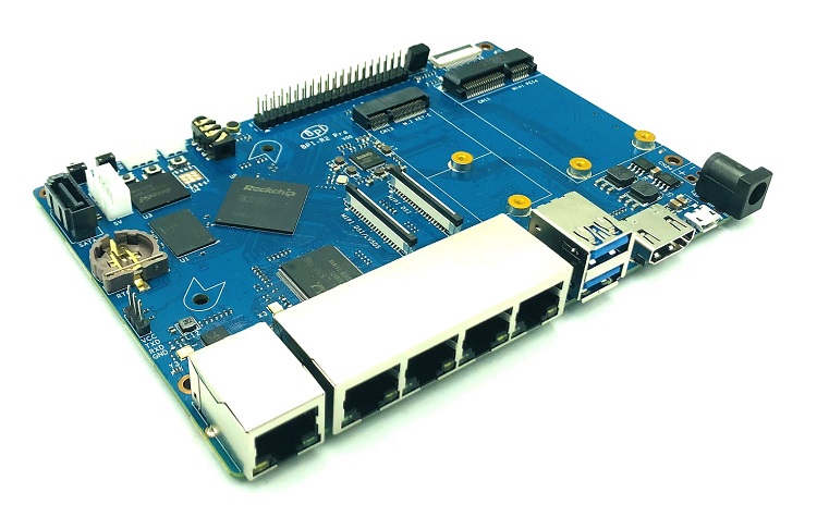 Banana Pi BPI-R2 Pro 开源路由器采用瑞芯微Rockchip RK3568芯片方案
