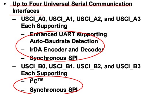 msp430f5419/38学习笔记之USCI：UART模式