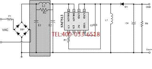 SM7513隔离恒流LED电源驱动IC