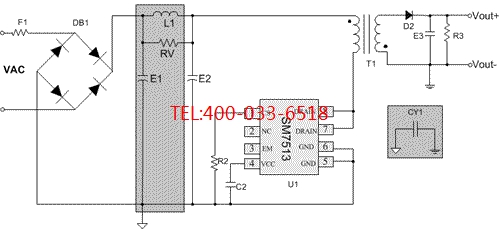 SM7513隔离恒流LED电源驱动IC