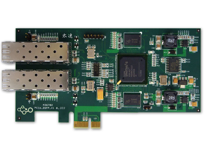 98-基于FPGA Spartan6 的双路光纤PCIe采集卡(2路光纤卡)