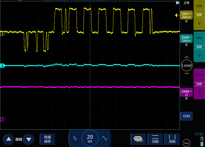 2示波器测高频长串方波脉冲变成了锯齿波.jpg