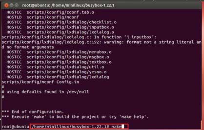 《Linux操作系统-Exynos4412》编译和安装Busybox