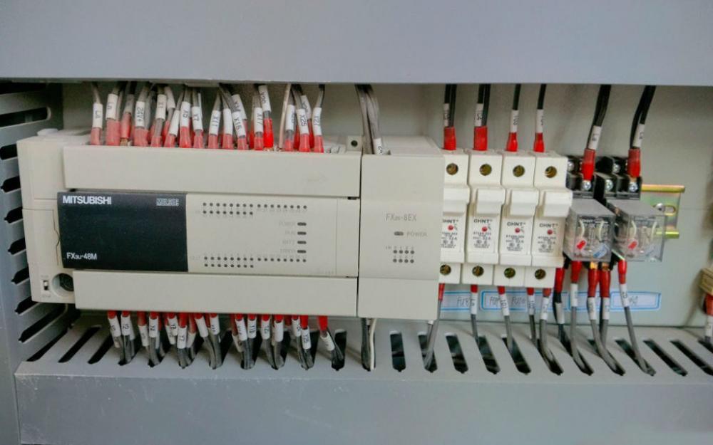 加气混凝土砌块包装线PLC连接案例应用——继电器模组
