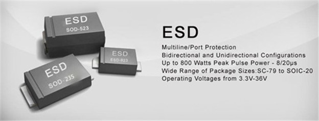 ESD保护二极管选型，厂家东沃，型号齐全