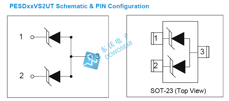 PESD15VS2UT ESD二极管厂家 东沃电子 现货直供