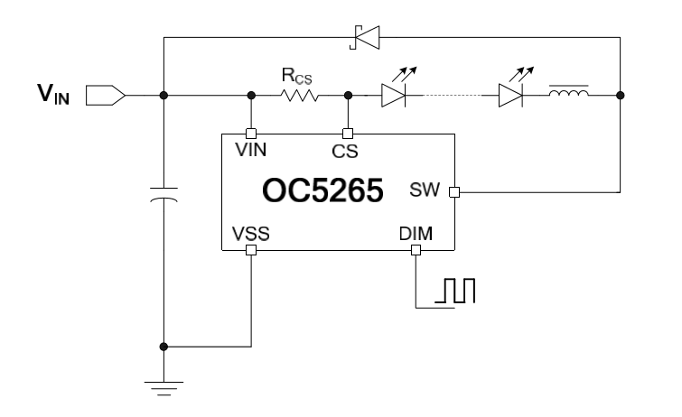 OC5265可Pin to Pin替代PT4115、PT4205、MT7201C+降压型恒流驱动IC