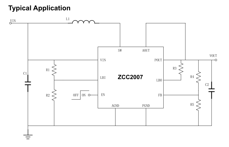 5V 7A大功率输出同步升压ZCC2007-替代SY7066