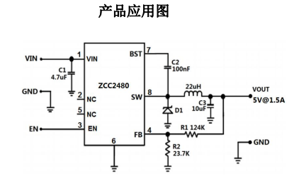 DCDC降压  耐压80V  1.5A   ESOP8