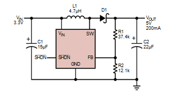 1.4MHz 单节电池DC/DC转换器 替代LT1613