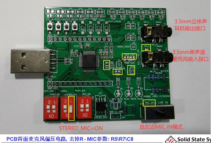 SSS1700鑫创96KHz 24位采样率USB耳机麦克风方案设计开发
