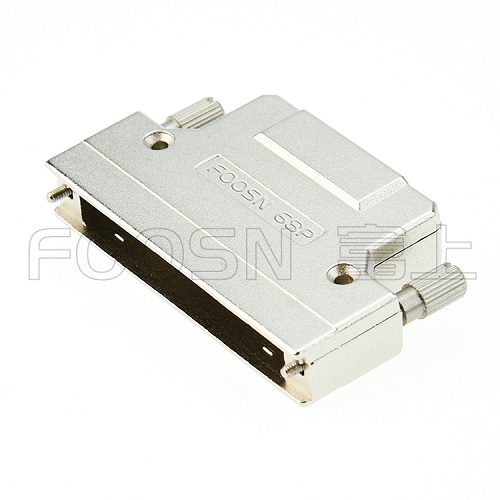 SCSI DB-68P 焊线公头 螺丝式锌合金外壳