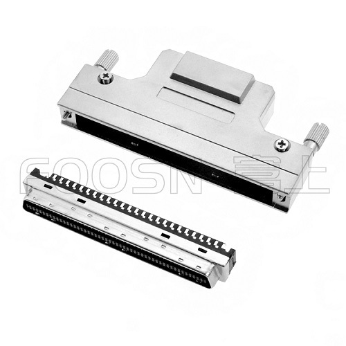 SCSI CN-100P 焊线公头 螺丝式锌合金外壳