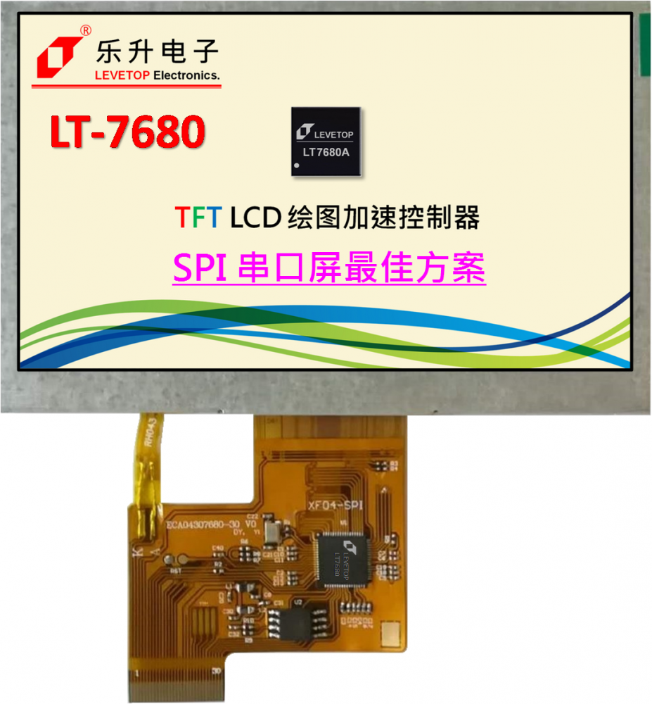 LT7680 是乐升半导体继 LT7681、LT7683、LT7686 TFT 绘图显示芯片后推出的