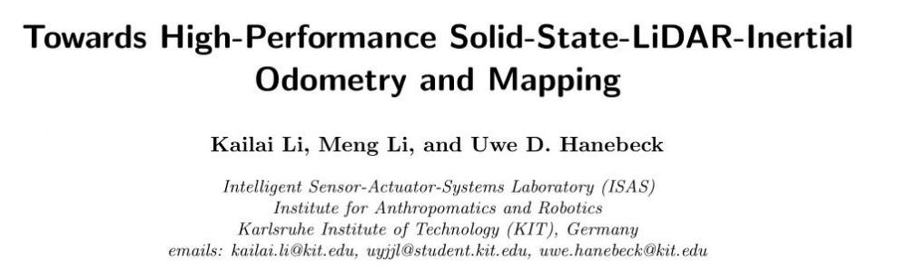 LiLi-OM: 走向高性能固态激光雷达惯性里程计和建图系统