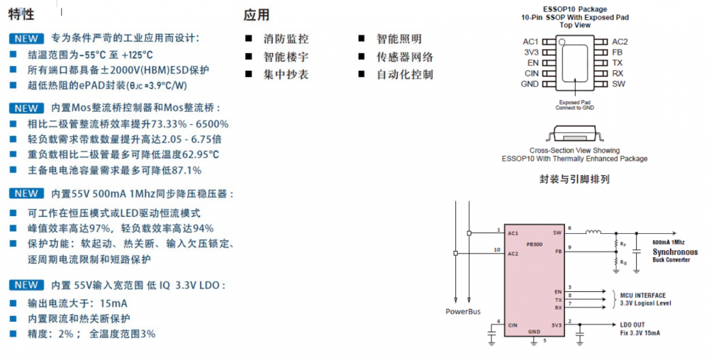 ZCC300集成MOS管整流+buck+LDO的LED驱动芯片