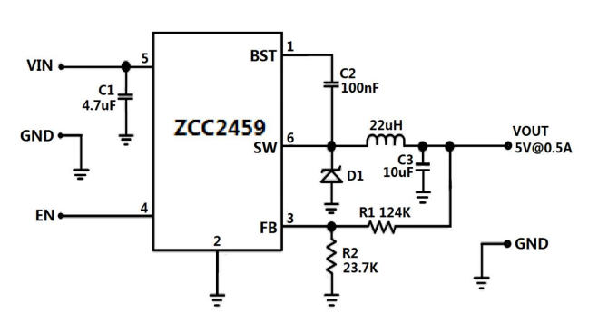 ZCC2459替代SY8401