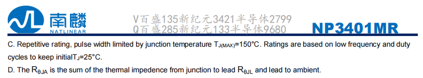 NP3401MR-G SOT-23-3L 30Vp通道增强模式MOSFET