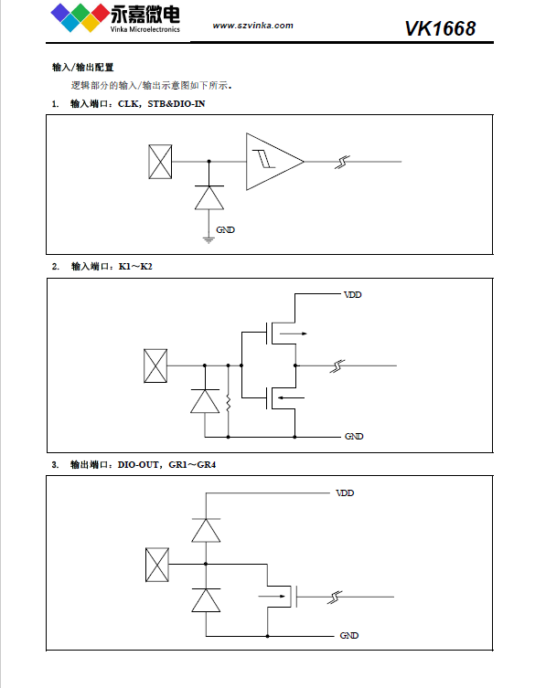 LED数显/数码管驱动芯片（IC）VK1668，LED驱动控制电路，驱动IC