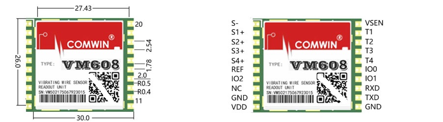 ​VM608系列振弦采集模块工程安全监测仪器二次开发