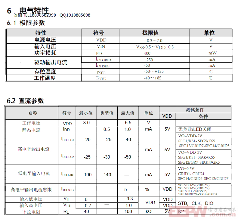 LED数显驱动电路IC/高抗干扰数显驱动芯片/数码管驱动控制器VK1618 SOP18原厂FAE支持