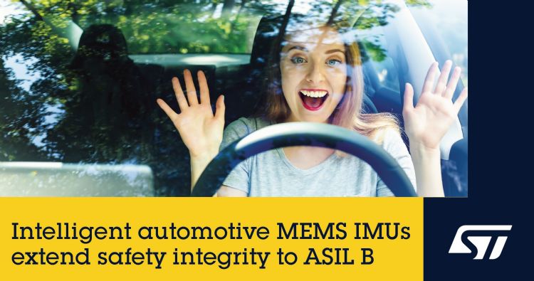 意法推出适用于各种车用系统的惯性模块和ASIL B认证软件库