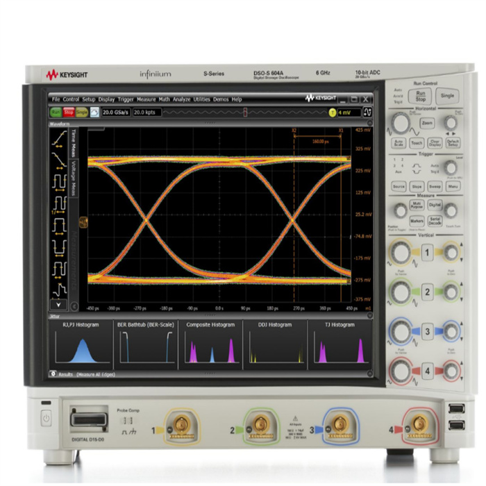 是德DSOS604A高清晰度示波器6GHz，4 个模拟通道