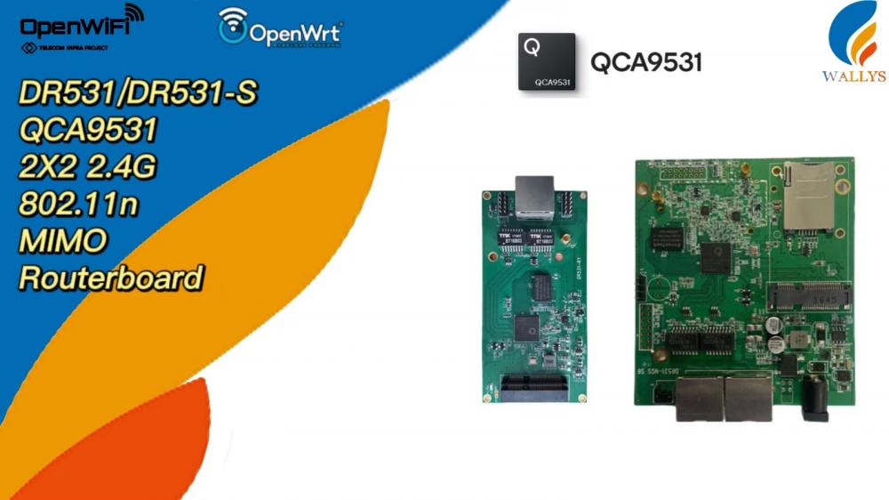 DR531|QCA9531 Wi-Fi routerboard 2X2 802.11n 2.4G M