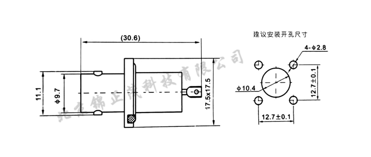 BNC-50KF高真空连接器的技术参数