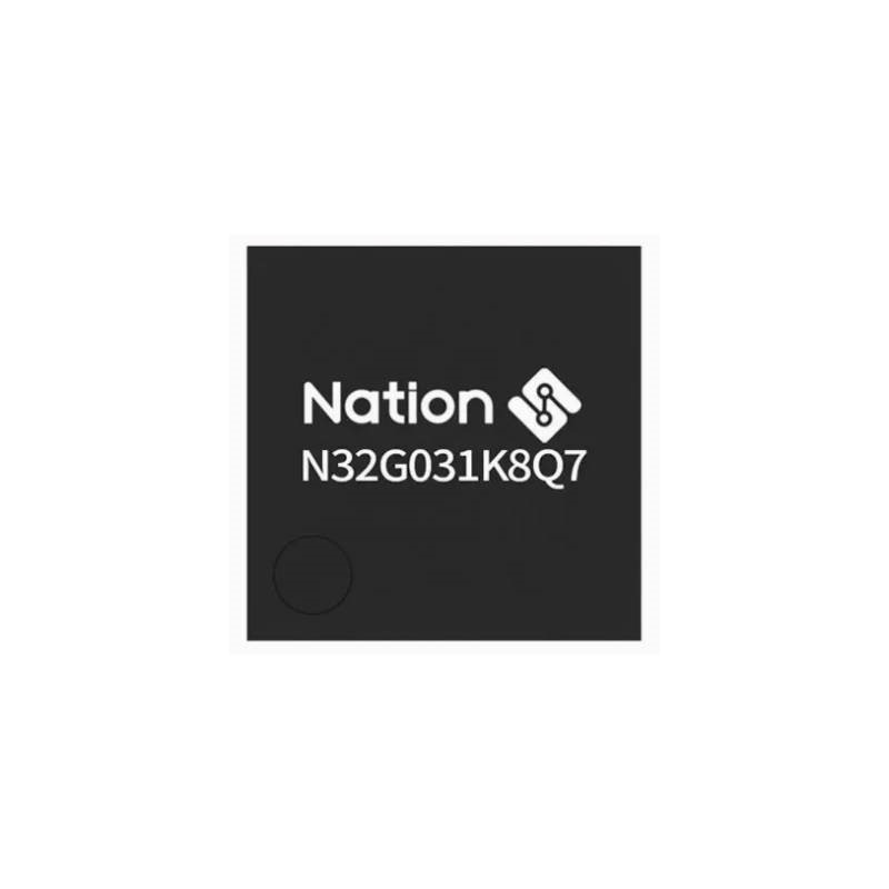 昂科烧录器支持Nation国民技术的32位微控制器N32G031K8Q7