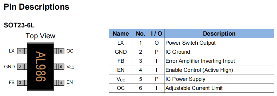 DC-DC 5V1A输出异步升压恒压芯片FP6291-5V/1A（5W）芯片