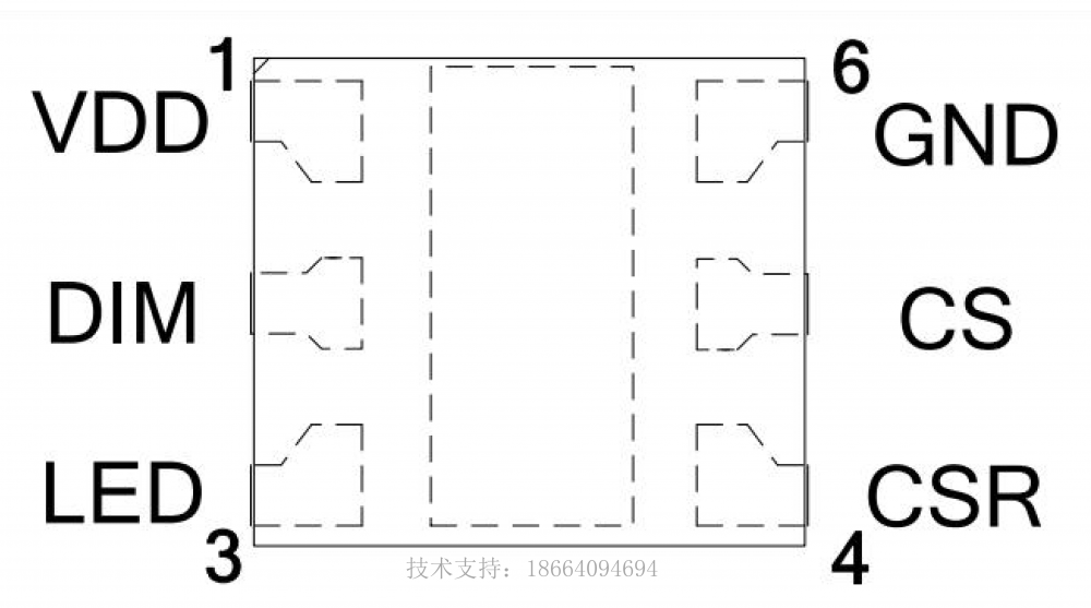 CR52168BSJ-36W小功率电源方案，高精度恒流恒压输出，内置功率管，外围简单，不良率低