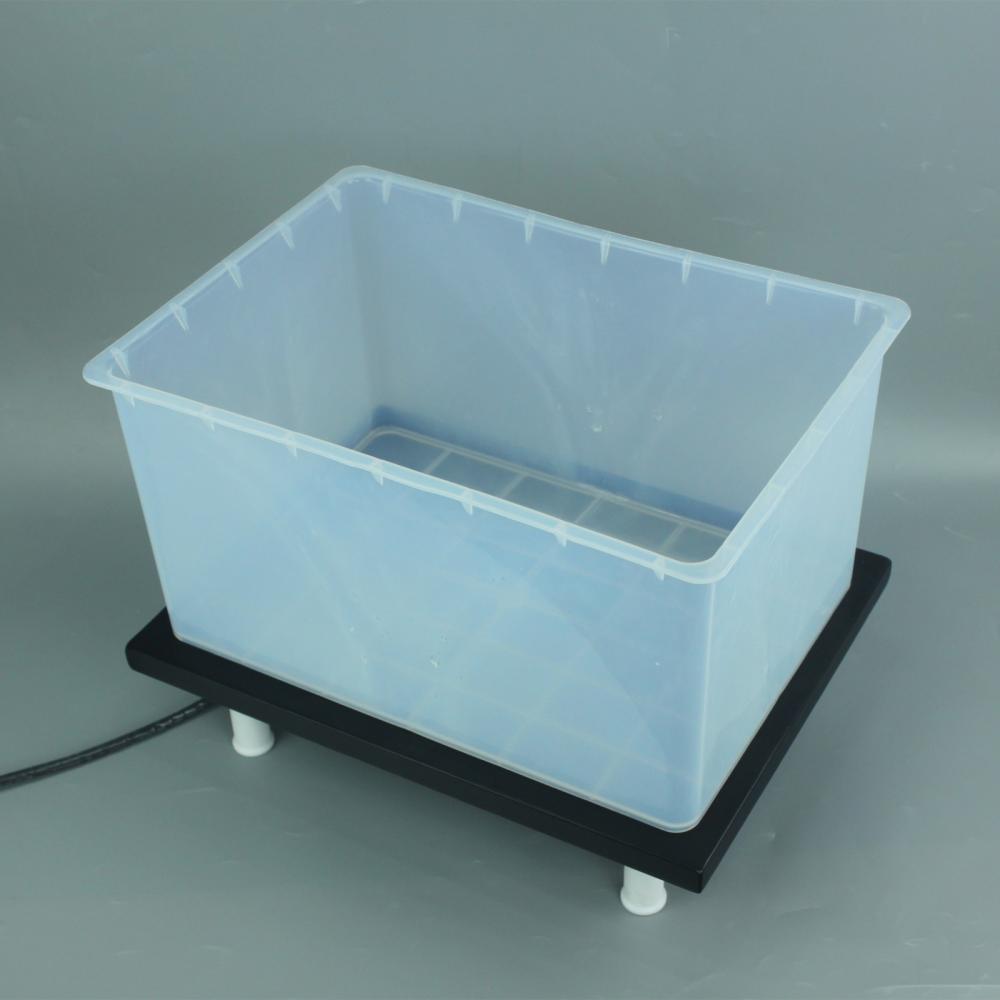 PFA清洗槽耐强酸方形酸缸可浸泡硅片防污染可配电热板加热用