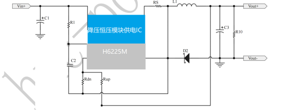 H6225M 12V 24V 48V 60V 转3.3V 5V 9V 降压恒压芯片 仪表/模块供电芯