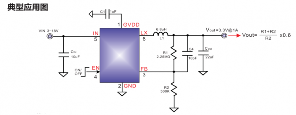 ZCC5503 18V 1A 6uA低静态功耗 同步降压控制器