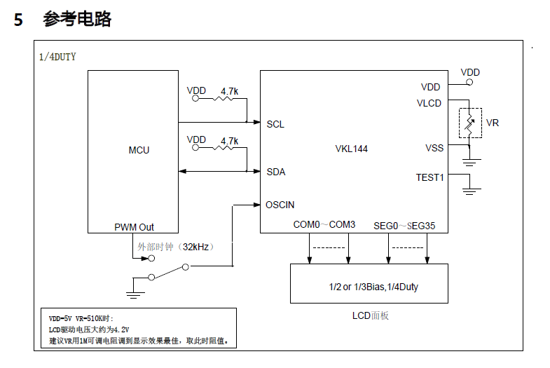 省电液晶驱动IC/超低功耗液晶段码显示芯片VKL144A TSSOP48 LCD驱动原厂