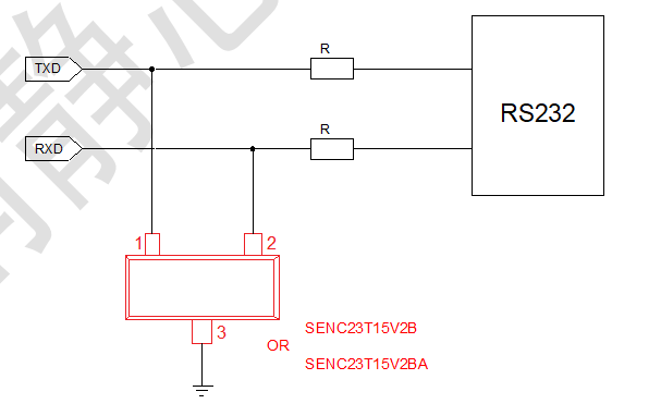 RS-232静电防护方案