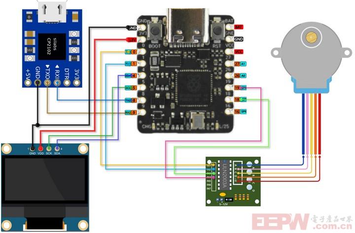 oled-step-motor-usb2ttl-uln2003-board-connect.jpg