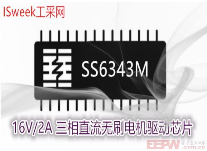 集成了三个半桥、六个N沟道功率MOSFET的三相无刷直流电机驱动器