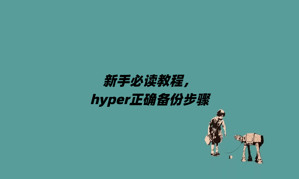 新手必读教程，hyper正确备份步骤