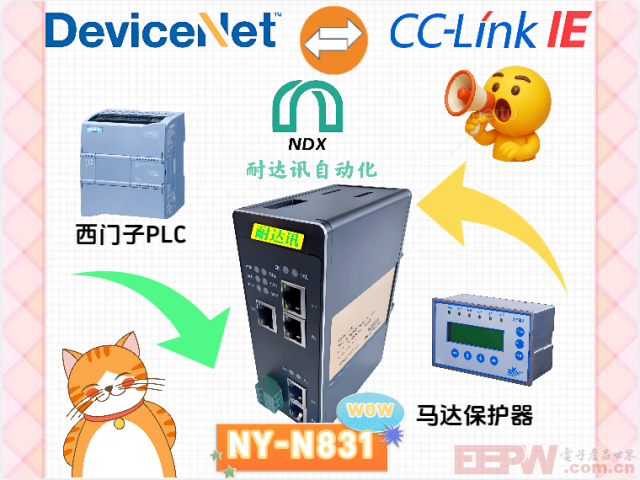 协议不对“频道”？一招教你让CC-Link IE和DeviceNet“听懂”马达保护器