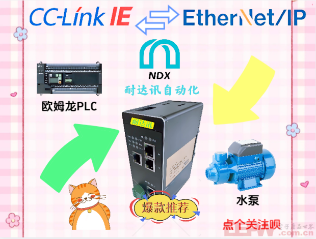 「连接」从此变简单：CCLink IE转EtherNet/IP水泵控制解决方案