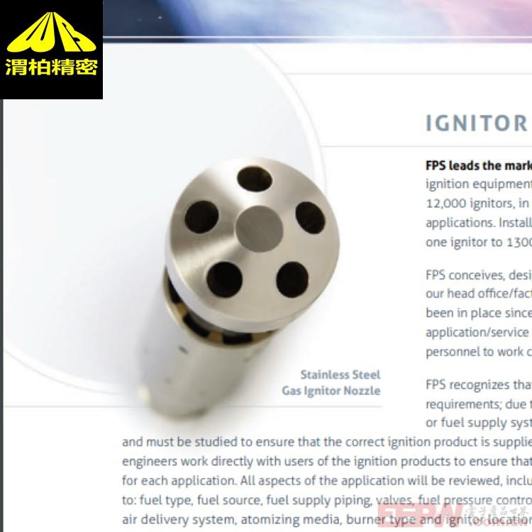 北京FPS点火器带黄铜编织软管组件，用于点火器电气连接