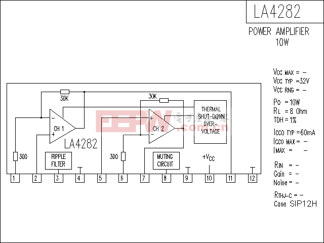 LA4282 音响IC电路