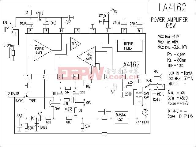 LA4162 音响IC电路