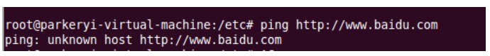 linux下出现ping:unknown host www.baidu.com问题时的解决办法——u