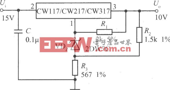 CW117／CW217／CW317高精度、高穩定性的 10V集成穩壓器