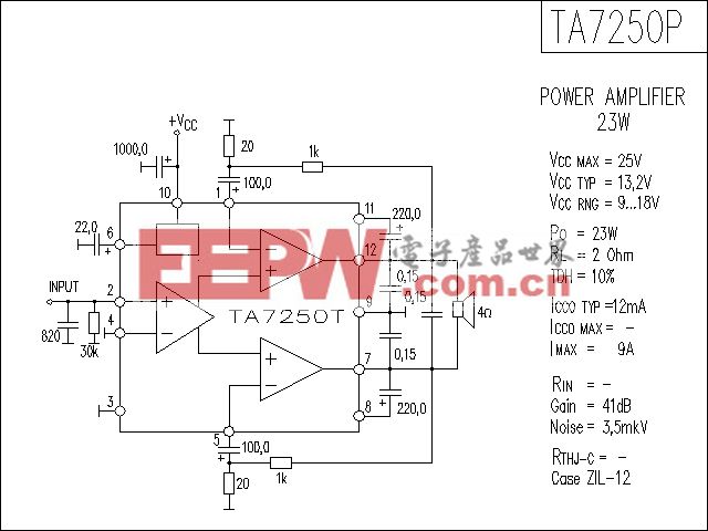 TA7250P功放电路