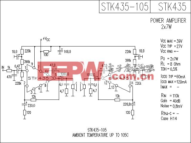 STK435功放电路